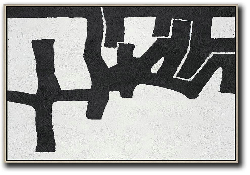 Art Work,Oversized Horizontal Minimal Art On Canvas - Big Painting